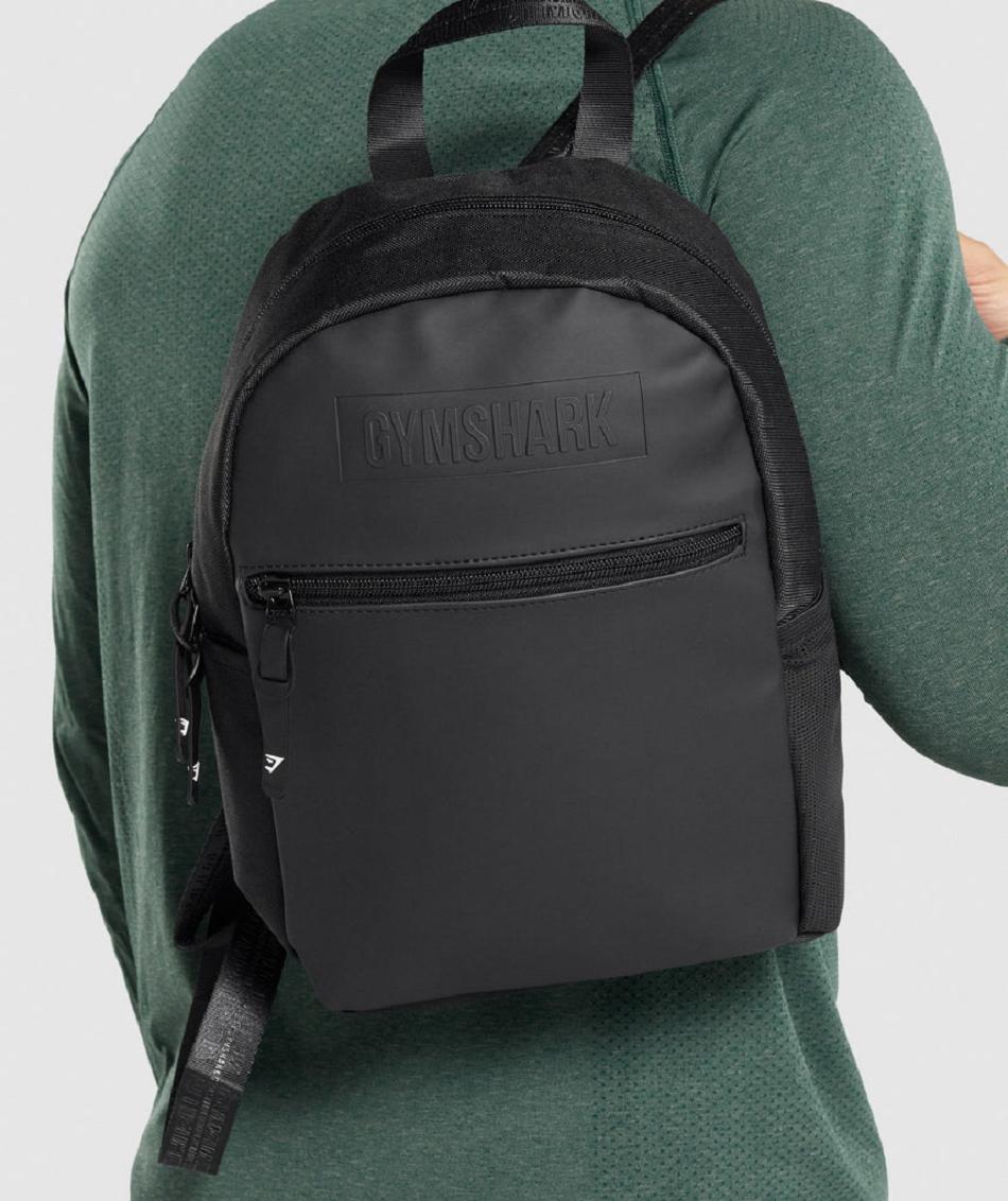 Gymshark Everyday Mini Backpack Accessories Torbe Crne | HR 2153EBC